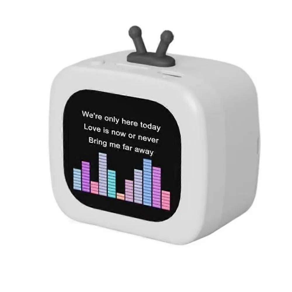 TV Appearance Mini Bluetooth Speaker Multifunctional Stereo Sound Subwoofer Mini Wireless Sound Box with Screen