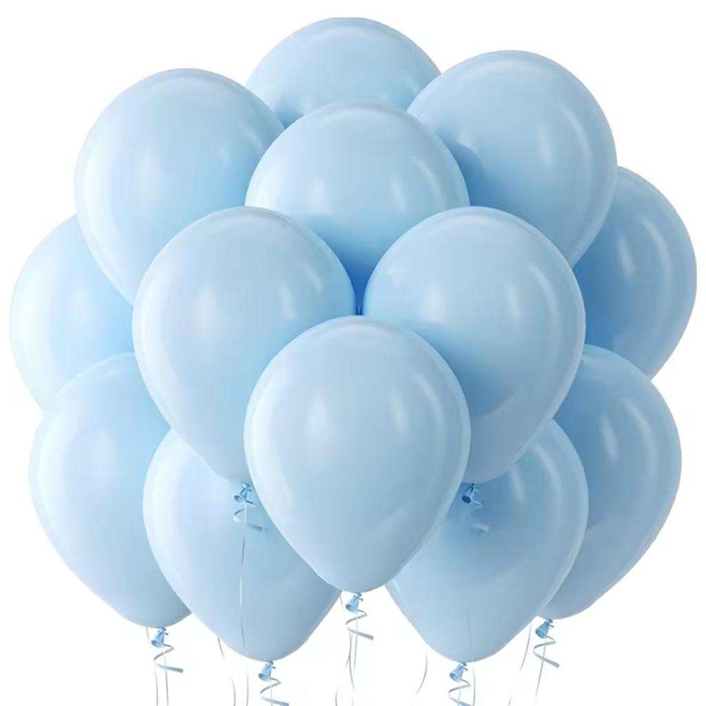 20 Stück 5/10/12 Zoll Pastellrosa Ballons Weiß Sand Blau Ballon Babyparty Geburtstagsparty Hochzeit Abschluss Dekorationen Globos