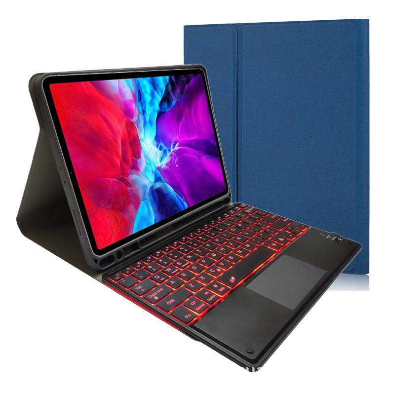 IPad 10.2 / Air 4 10.9 Pro 11 Keyboard Case With Touch Backlight Bluetooth Pen Slot Split Design
