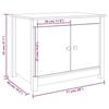 VidaXL Table basse Marron miel 71x49x55 cm Bois massif de pin 820929