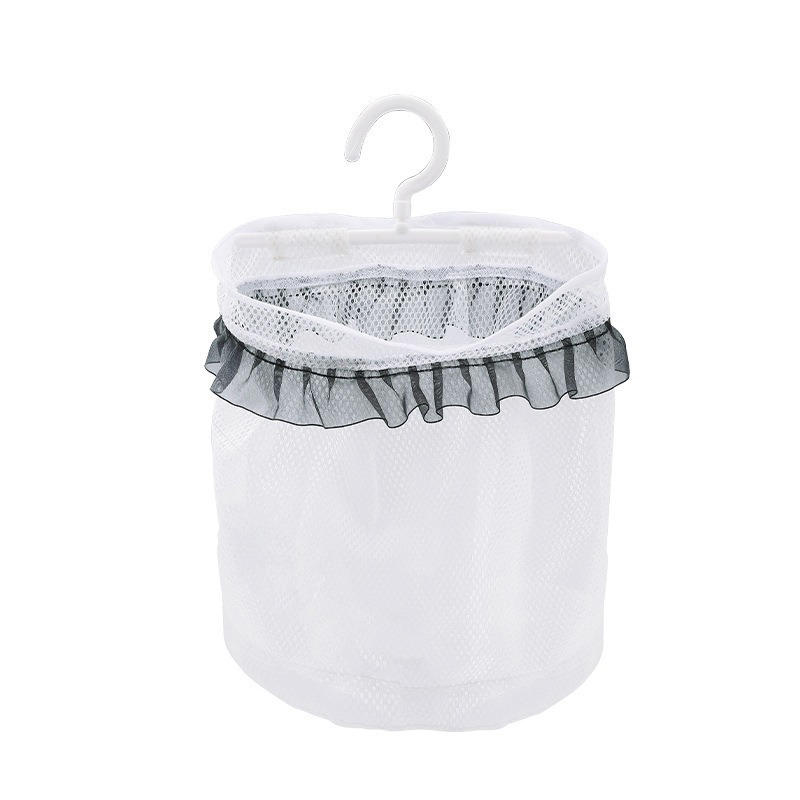Wall Mounted Dirty Clothes Basket Foldable Mesh Laundry Bag For Bathroom Bedroom Household Storage Hanging Organizer Space Saving Hamper