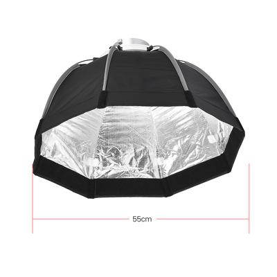 55cm Foldable 8 Pole Octagon Softbox with Soft Cloth Carrying Bag Bowens Mount for Studio Strobe Flash Light