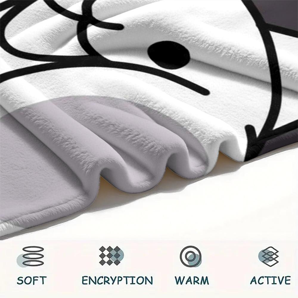 1PC THE BATTLE CATS Print Flannel Blanket, High quality Comfortable for All Seasons, Home Decor, Warmth and Comfort, Perfect for Christmas Gifts207