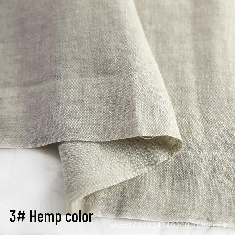 High-Quality Sand Washed Linen-Cotton Fabric for Summer Dresses & Pants