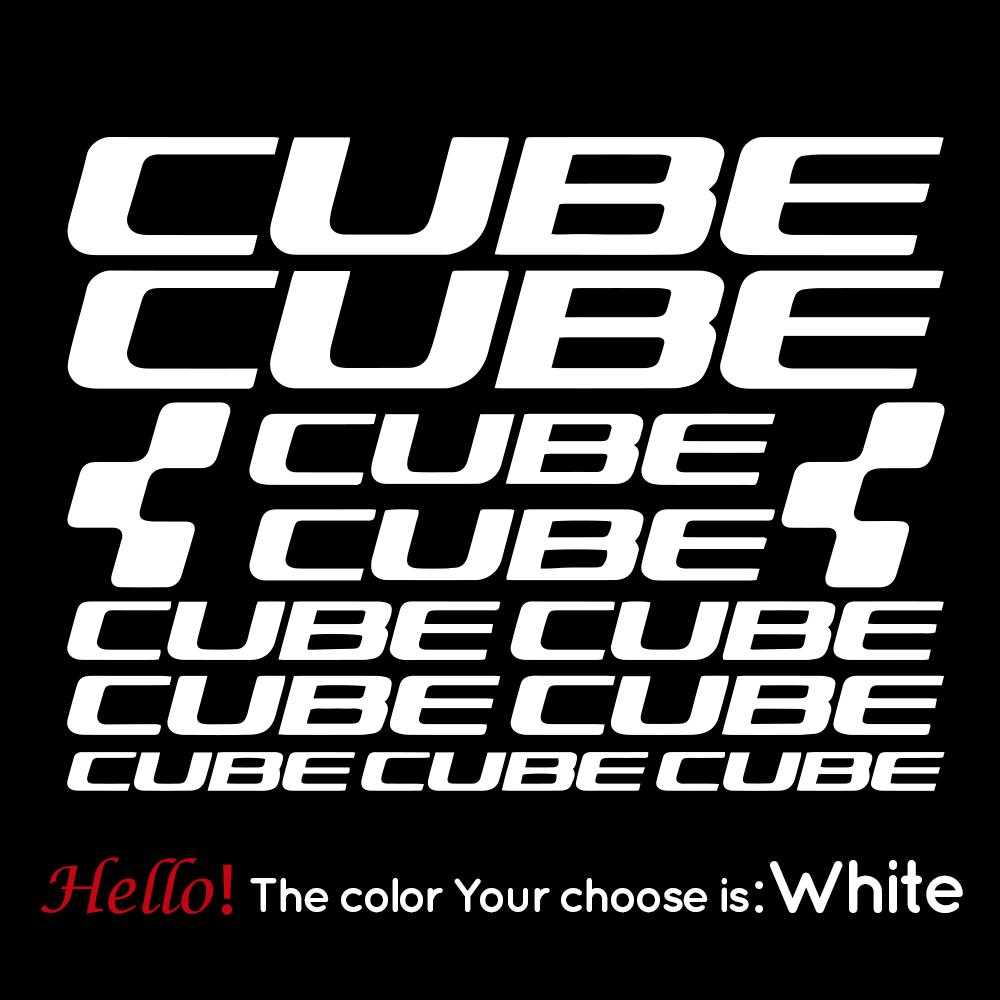 

Наклейки на раму велосипеда CUBE Наклейки для велосипеда Аксесуари Наклейка на кузов велосипеда Cube для шосейного катання Вінілова наклейка 34cm X 26cm білий