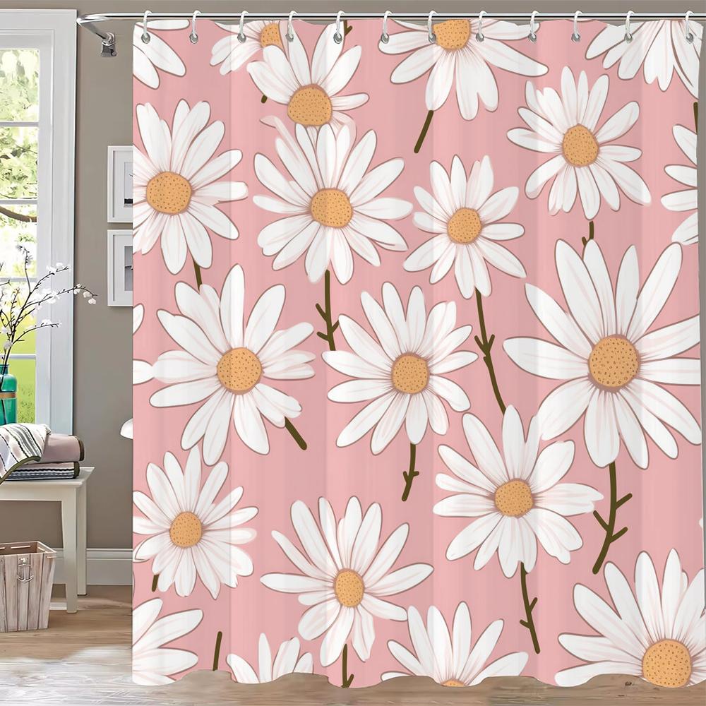 Modern Watercolor Flowers Bathroom Curtain Floral Shower Curtain Bohemian Home Bathroom Decor Polyester Shower Curtains