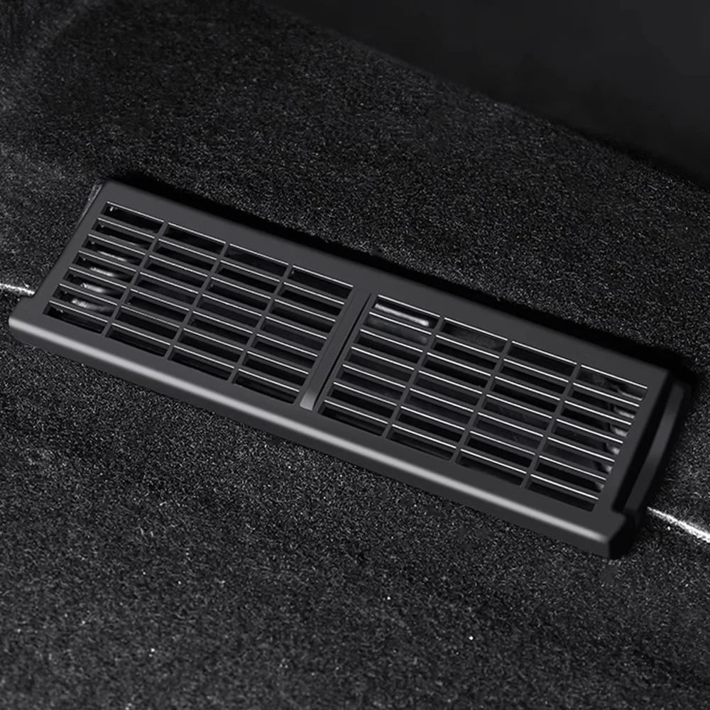 For Tesla Model Y Modely 2020 2025 2025 2025 2025 Floor Air Conditioner Outlet Cover Rear Under Seat AC Vent Anti Dust Case Trim