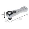 [Tone] Stubby Ratchet Handle (Hold Type) RH2HSS2, 6.35mm (1/4") Silver