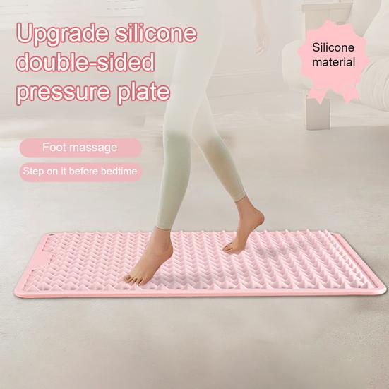 Foldable Foot Massage Mat Non-Slip Wear Resistant Anti-Fatigue Double-Sided Silicone Cushion Portable