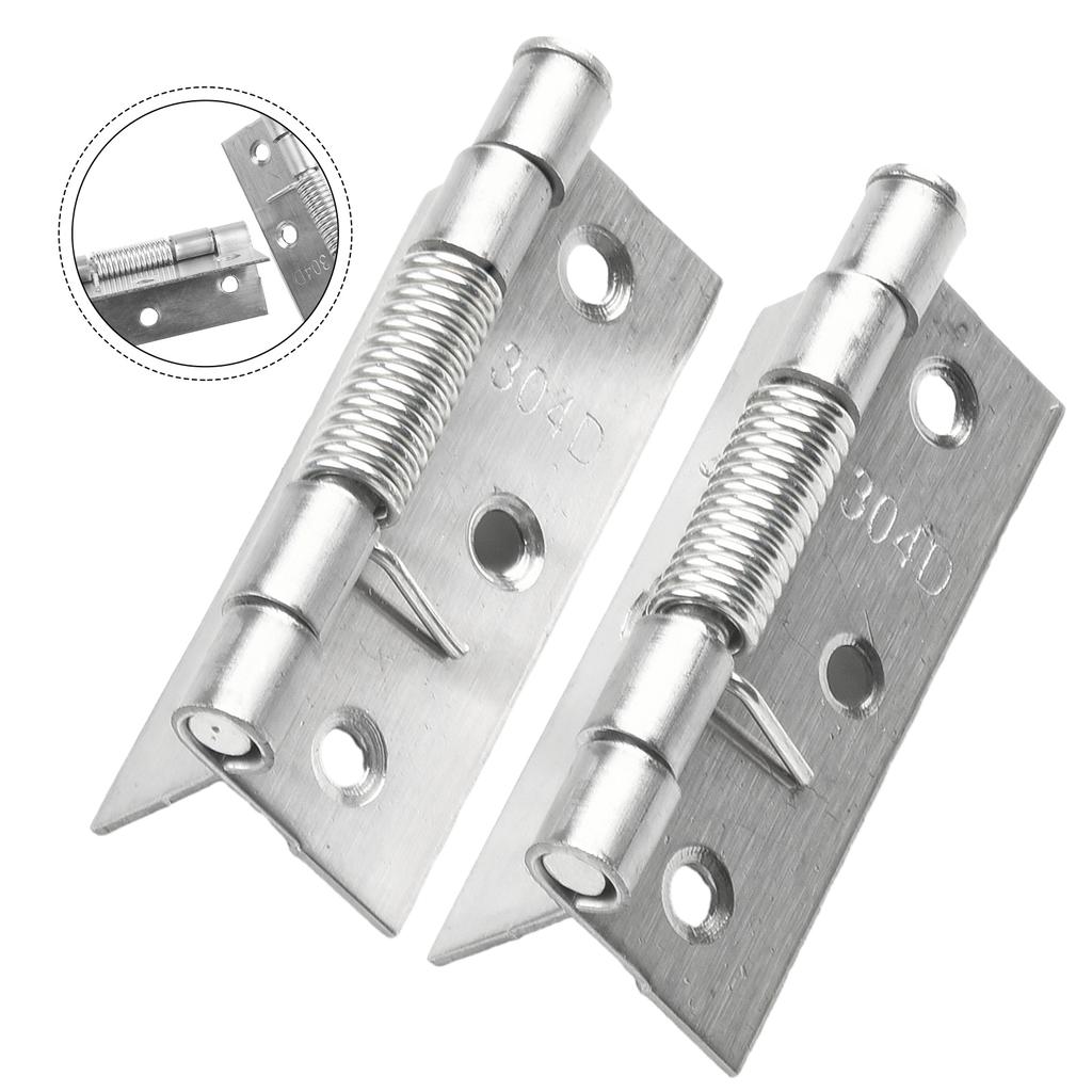 Door Internal Hinge Self Closing Spring Stainless Steel Install By Screw