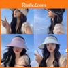 Summer Empty Women Top Hat Large Eave Uv Resistant Sunshade Sun Hat Protection