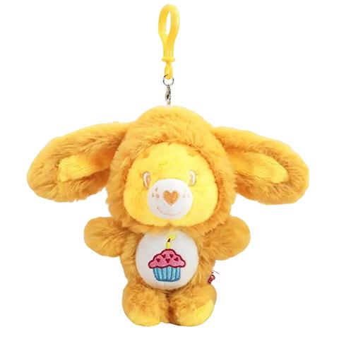 Care Bears Rabbit Ear Plush Keychain Furry Fluffy Pendant Bag Charm Trendy Key Holder Fashion Bag Decoration Cartoon Key Ring