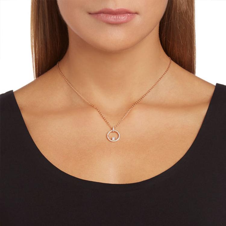 Swarovski Creativity Circle Elegante Imitation Kristall Halskette Damen Halskette Roségold 5202446
