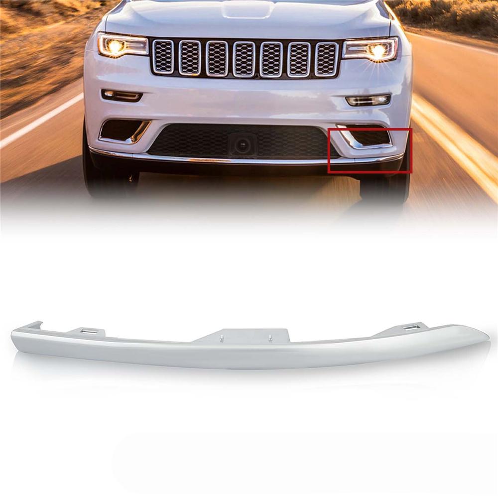 

Bumper Trim Chrome for 2017-2021 Jeep Grand Cherokee Front Left Side
