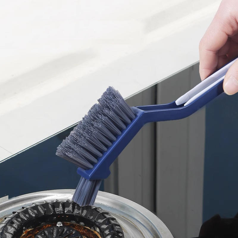 Multifunctional Hard Bristle Crevice Cleaning Brush Corner Window Gap Cleaning Brushes Tools for Kitchen Bathroom Household Use