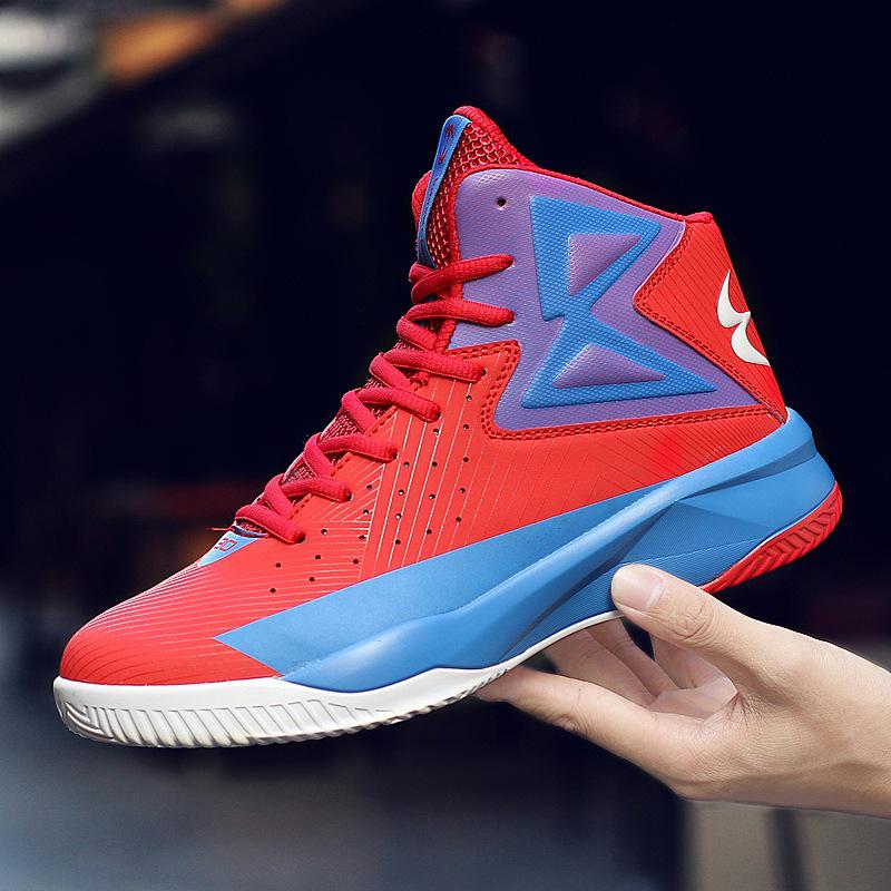 Buy Basketball Shoes Hightop Actual Combat Shoes PU Sole Breathable