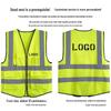 Hi-Vis Fluorescent Yellow Mesh Reflective Vest with Logo