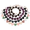 New Trendy Multicolor Resin Heart Beads Chain Necklaces for Women Minimalist Handmade Acrylic Love Choker Party Jewelry Gift