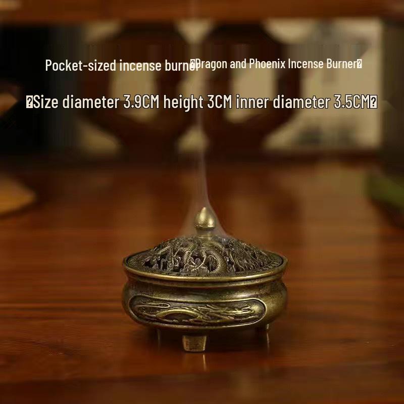 Auspicious Clouds Alloy Incense Burner - Pipa Teapot Lotus Design for Indoor Aromatherapy