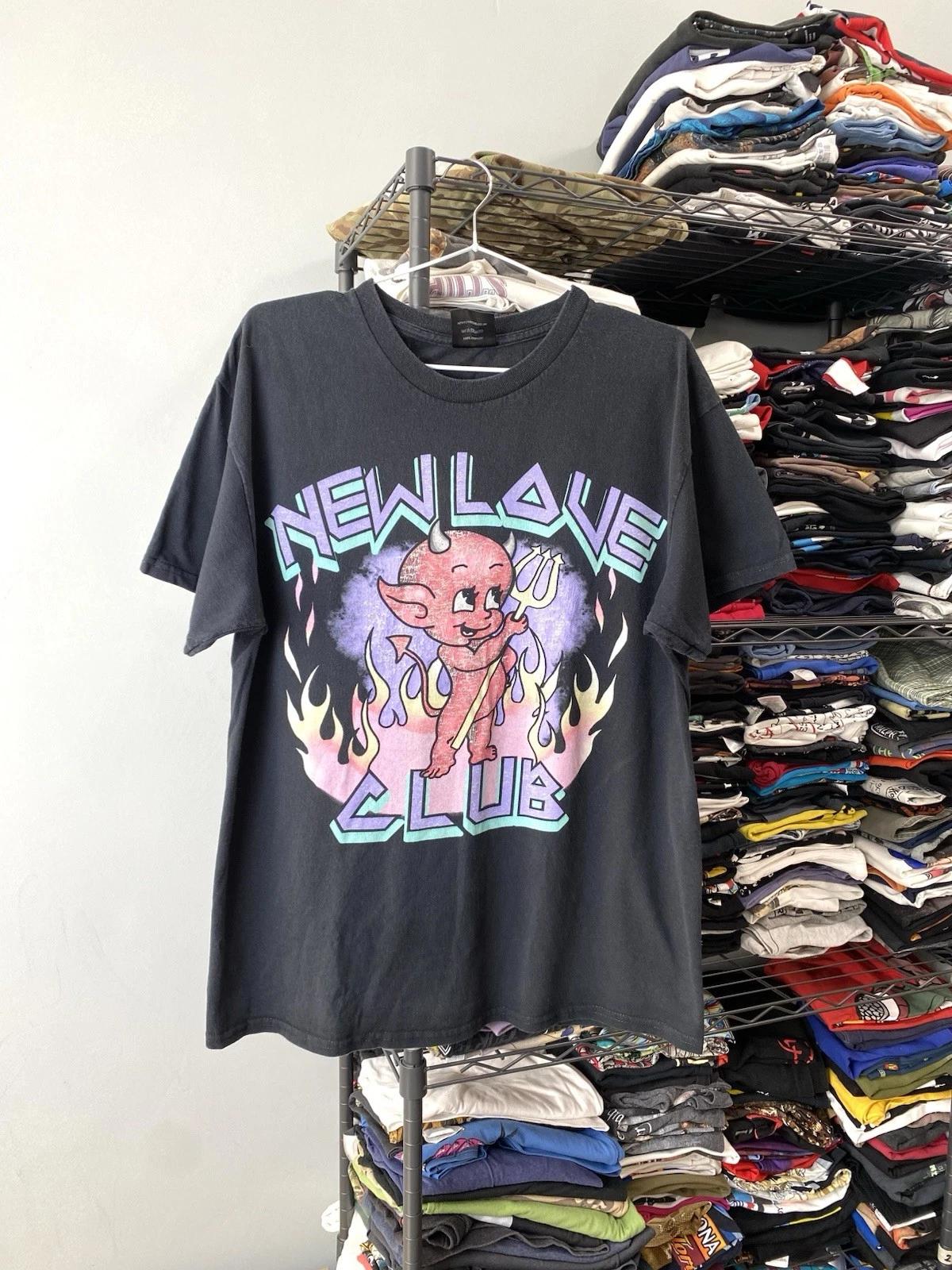 

Винтажная футболка New Love Club в стиле Supreme, черный, размер M S