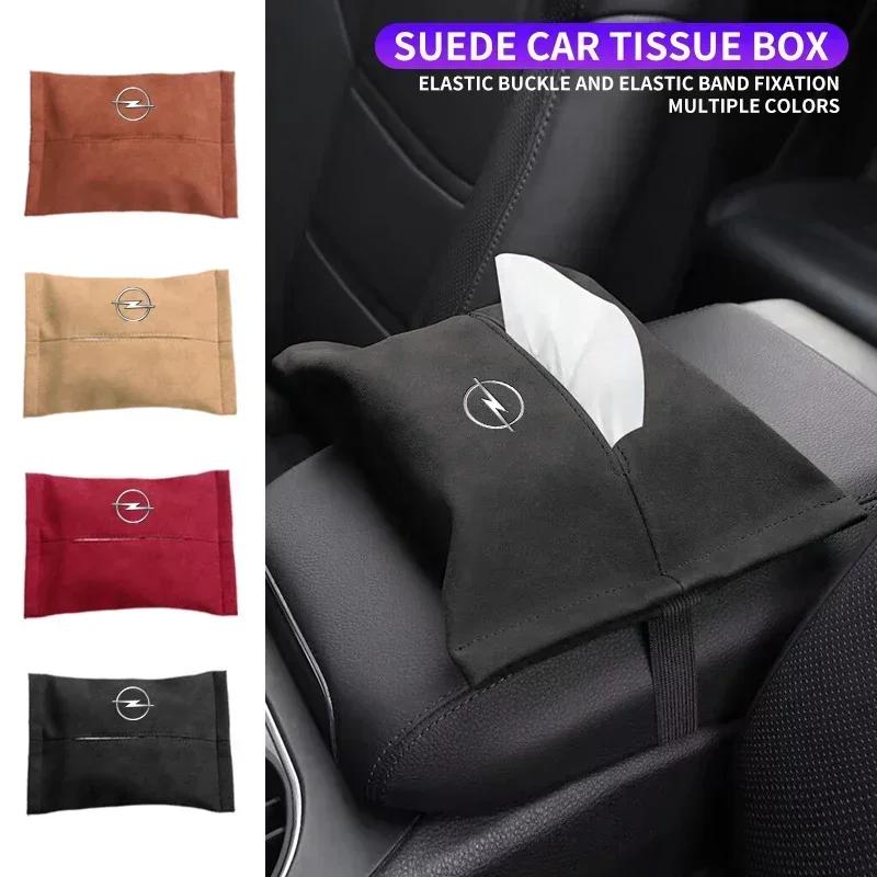 AAADV1 Car Logo Tissue Box Paper Storage Bag Organizer Accessories For Opel Astra Insignia Mokka Zafira Corsa Vectra Antara Meriva