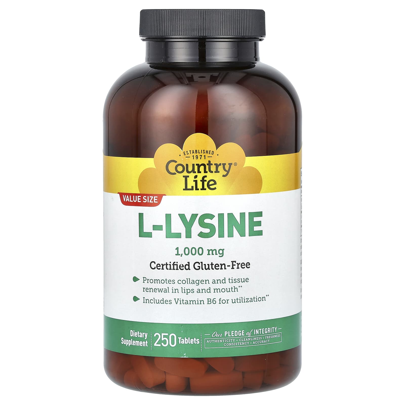 

L-Lysine, 1000 Mg, 250 Tablets