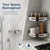 2 Pack 304 Stainless Steel Corner Shelf Organizer Punch Free Bathroom Corner Shelves  For Home