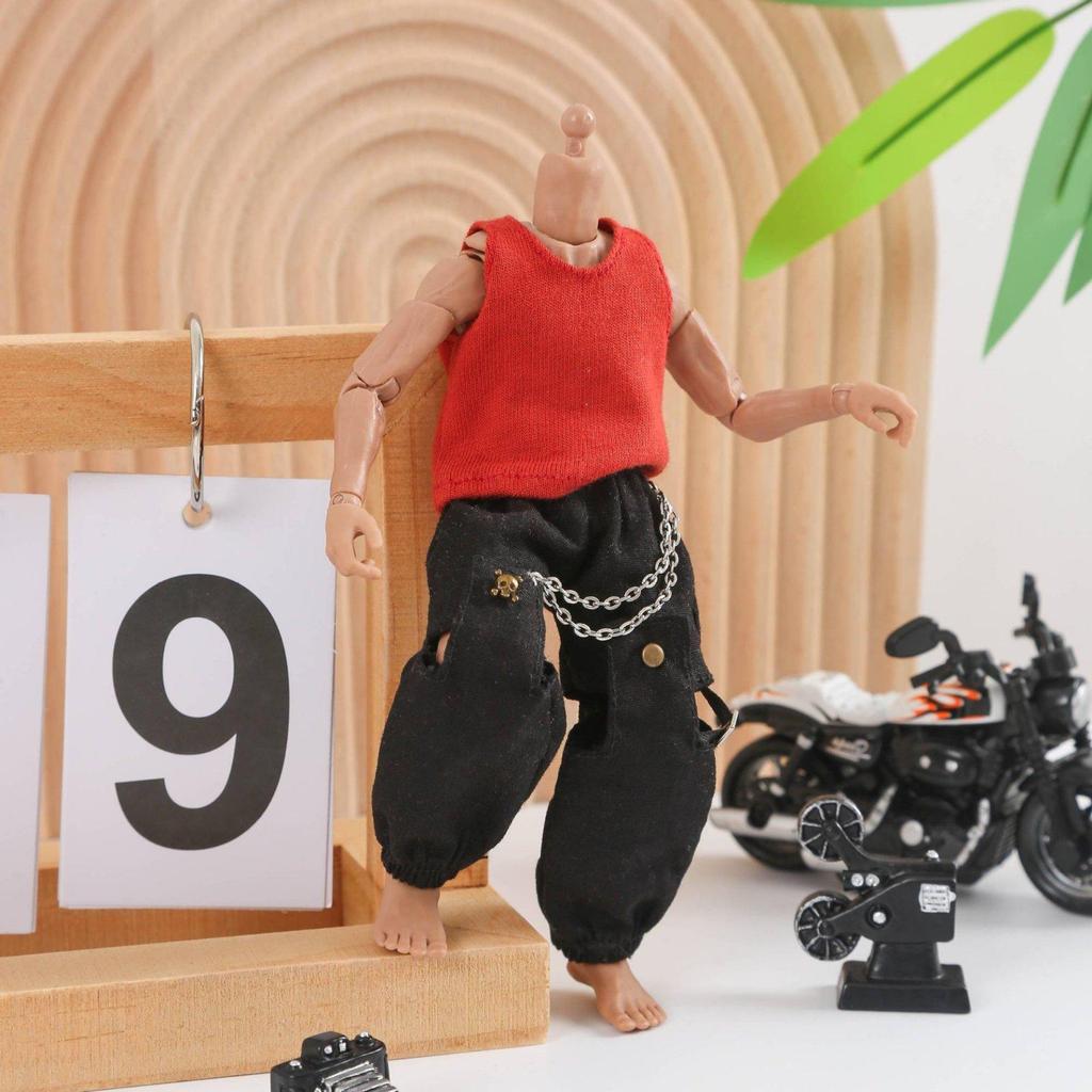2 Pack Doll Vest Action Figure Shirt Tank Top Clothes Soft Standalone Layer for Character