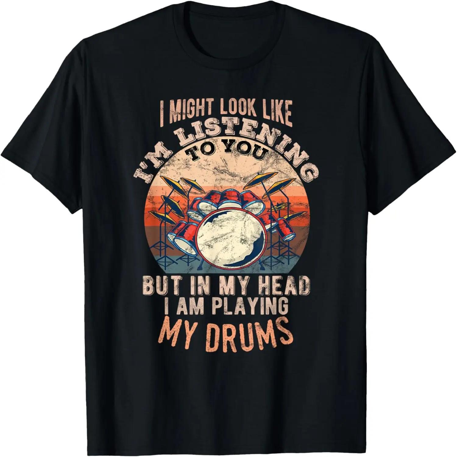 

In my head I am playing my Drums funny T-Shirt XXXXXL чорний