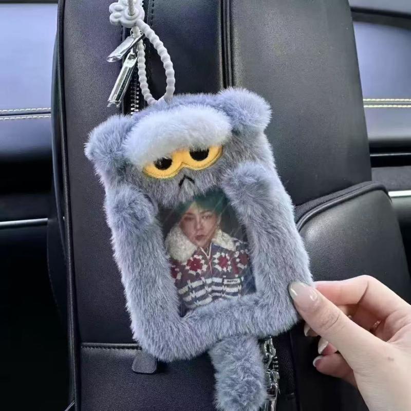 Plush Photocard Case Photo ID Credit Band Card Holder Card Case Students Idol Photos Protective Cover