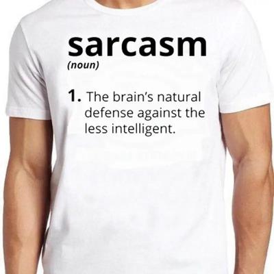 Sarcasm Noun Meaning Top Meme Joke Funny Cool Gift Tee T Shirt C1192