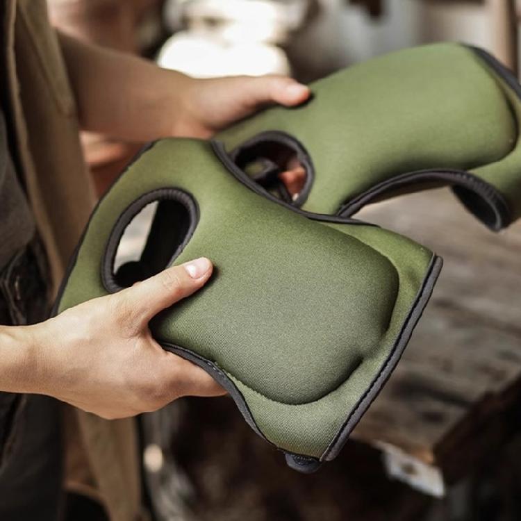 Ergonomic Knee Protection Gear Ventilated Design Gardening Household Use Reinforced Polyester Fiber Cushioned Mat