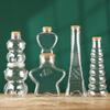 Transparente Plastikflasche Geschenk Wünschflasche Glückssternflasche Heimdekoration Flasche Aufbewahrungsglas Holzstöpsel Kreativ