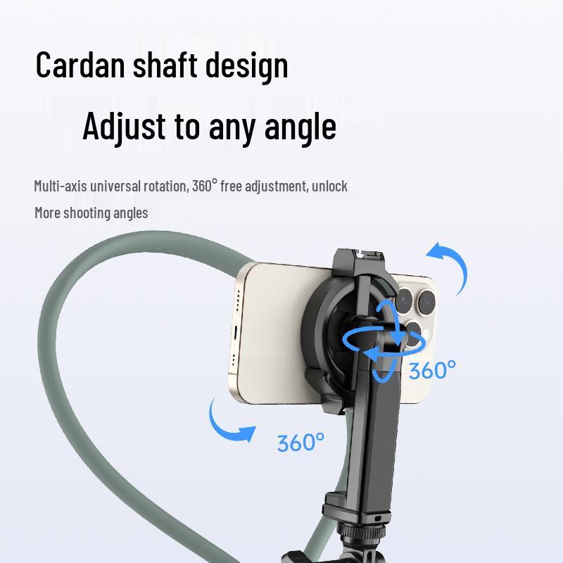Magnetic Neck-Mount Phone Holder for Stable First-Person Shooting
