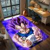 Super Saiyan Blue Vegeta God Aura Aesthetic Rug Carpet Large Area Rug Non Slip Washable Floor Mat Gamer Room Bedroom Home Decor