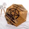 1pc Supernatural Automatic Opening/Closing Umbrella with Convenient Three-Fold Design, 8 Iron Ribs - for Outdoor Daily UseA32