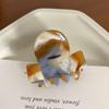 Sweet Acetic Acid Hair Claw Korean Style Mini Hair Crab Clip Fashion French Shark Clip  Daily