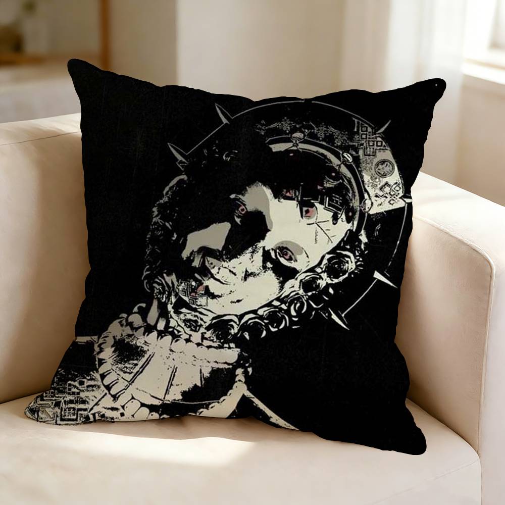 The Horror Game Series OOutlastt  Square DoubleSided Printed Pillow Case Bedroom Bedside Pillow Sofa Cushion Cover