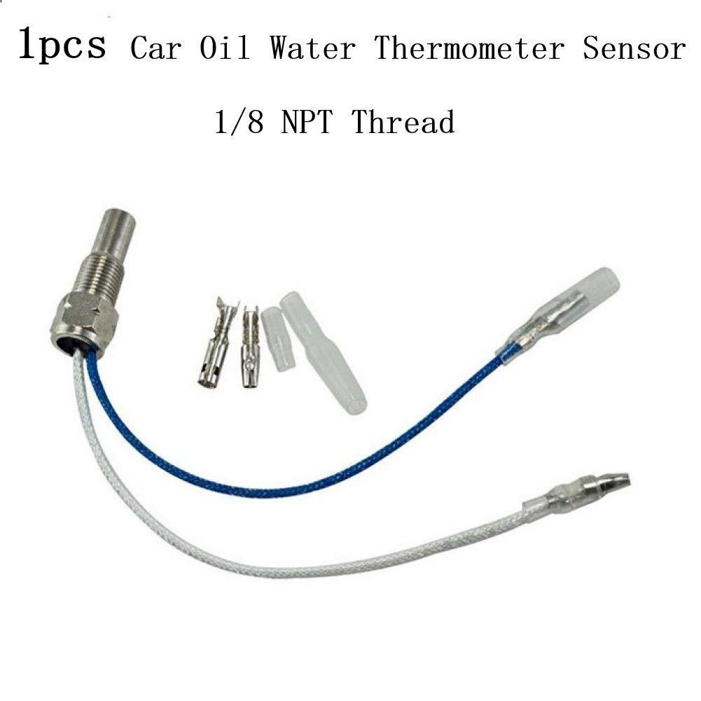 Oil Water Temperature Temp Gauge Sensor Sender with wires 1/8 NPT 1/8\
