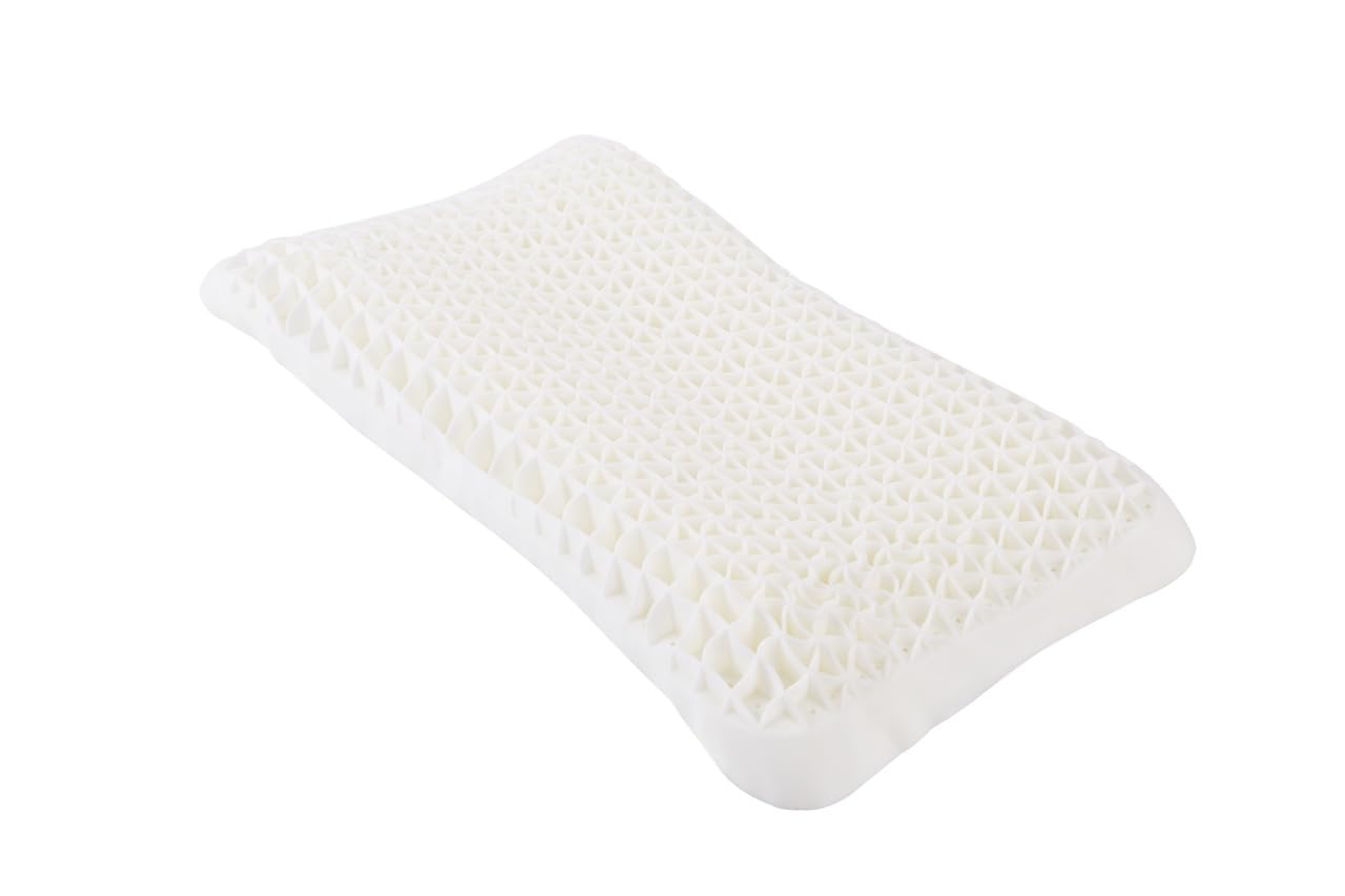 

Rston Home Yoin TPE Pillow, Thin, 40mm-60mm, with Pillowcase, Low-Rebound, High-Rebound, Zero-Gravity, for a Restful Sleep, Perfect for Sleeping on