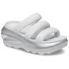 Crocs Mega Crush Metallic Triple Strap Comfortable and Versatile Slippers Women's Silver