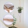 90cm Handmade Flower Pot Net Bag Braided Home Vintage Decor Plant Hanging Basket Knotted Rope Garden Plant Hanger Pot Tray