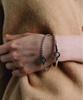 Gaman Unisex Silver Clock Tempus Ball Chain Bracelet