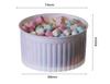 Pucharki Plastikowe Do Deserów Striped Cup  120Ml/25Szt Białe