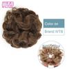 Synthetic Curly Straight Hair Messy Buns Female Hair Rings Fluffy Hair Pans Invisible Natural Seamless Donut Chignon Accessories