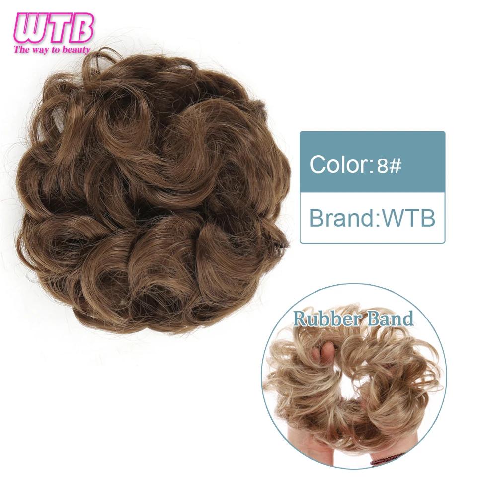 Synthetic Curly Straight Hair Messy Buns Female Hair Rings Fluffy Hair Pans Invisible Natural Seamless Donut Chignon Accessories