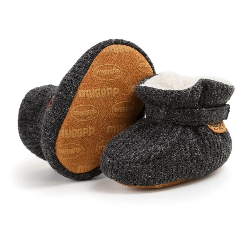 0-18M Infant Walking Shoes with Gripper Non Slip Boots Durable Warm Baby Shoes