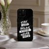Custodia per Telefono N-Never G-give U-up Per iPhone 17pro, 16,15,14,13,12,11 X XR Plus, Altri Cover Morbida Nera