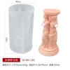 Římský sloup Silikonová forma Forma na svíčku DIY Bohyně Aromaterapeutická svíčka Lidské tělo Sádrová forma Starověký římský sloup