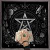 Moon Flower Star Astrology Tablecloth Tarots Divinations Tablecloth Altars Cloth Divinations Board Game Accessories